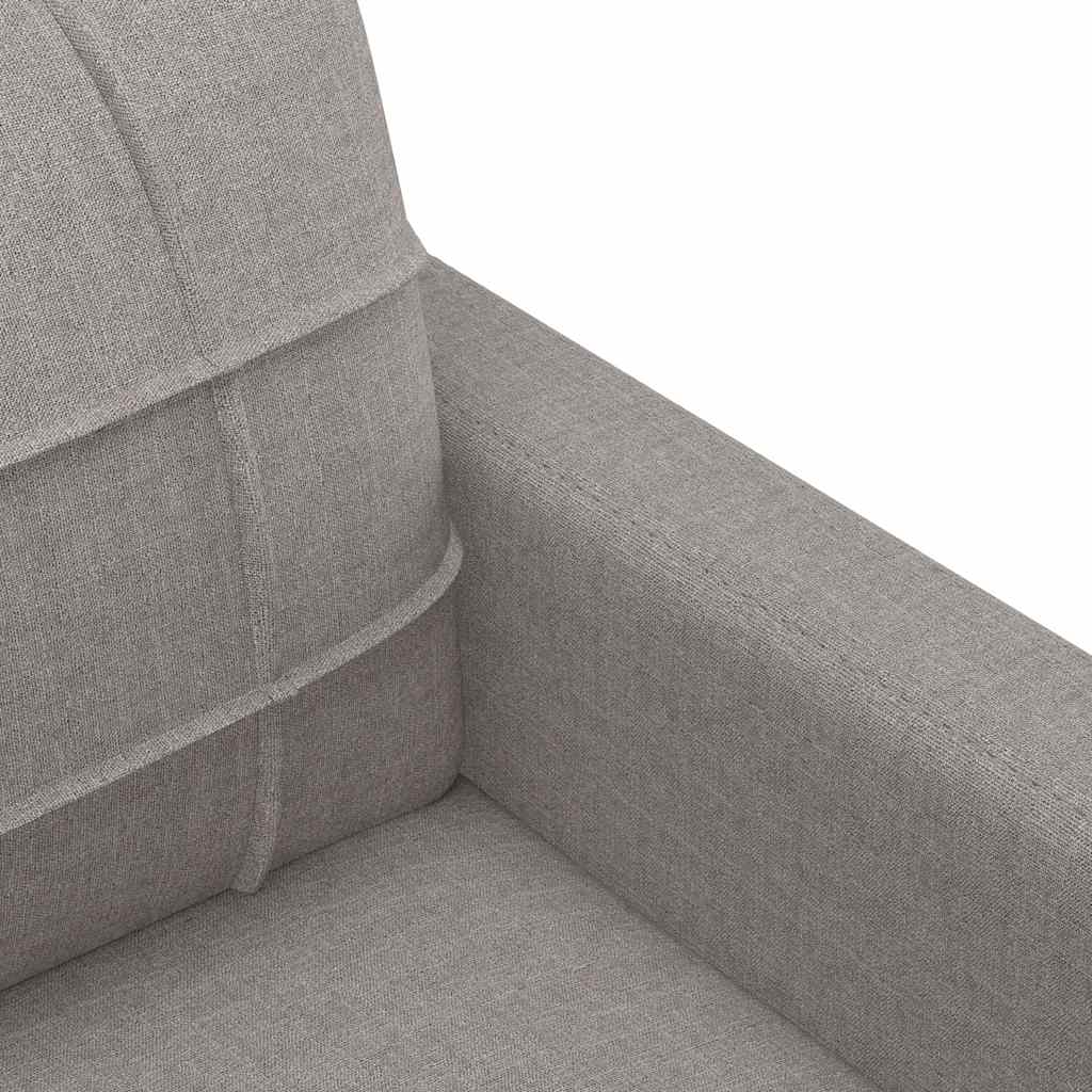 Tweezitsbank 120 cm stof taupe