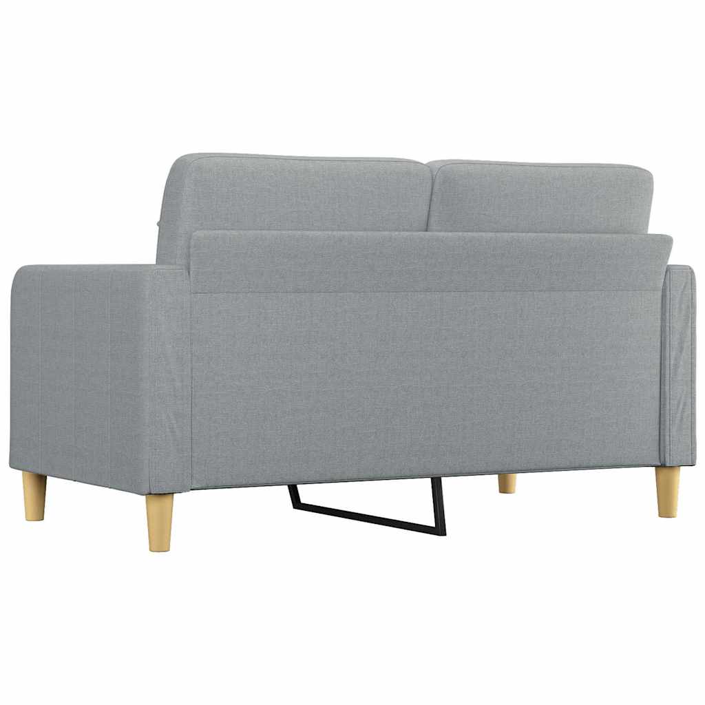 Tweezitsbank 140 cm stof lichtgrijs