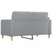 Tweezitsbank 140 cm stof lichtgrijs
