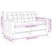 Tweezitsbank 140 cm stof lichtgrijs