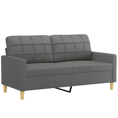Tweezitsbank 140 cm stof donkergrijs