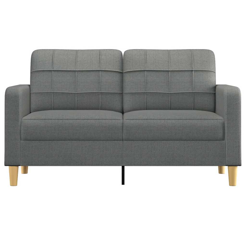 Tweezitsbank 140 cm stof donkergrijs