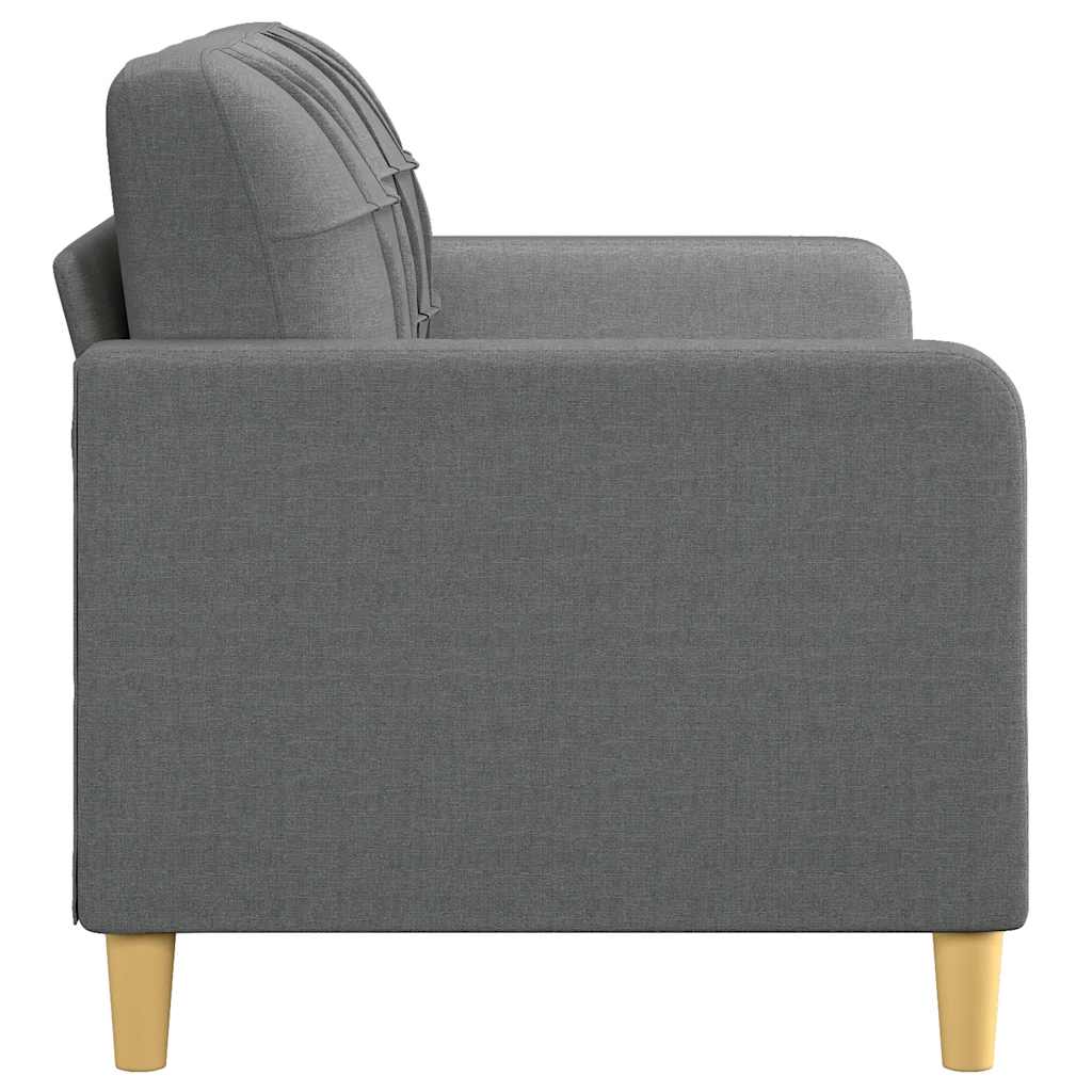 Tweezitsbank 140 cm stof donkergrijs