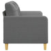 Tweezitsbank 140 cm stof donkergrijs