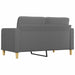 Tweezitsbank 140 cm stof donkergrijs