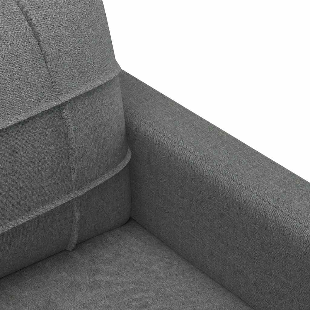 Tweezitsbank 140 cm stof donkergrijs