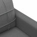Tweezitsbank 140 cm stof donkergrijs