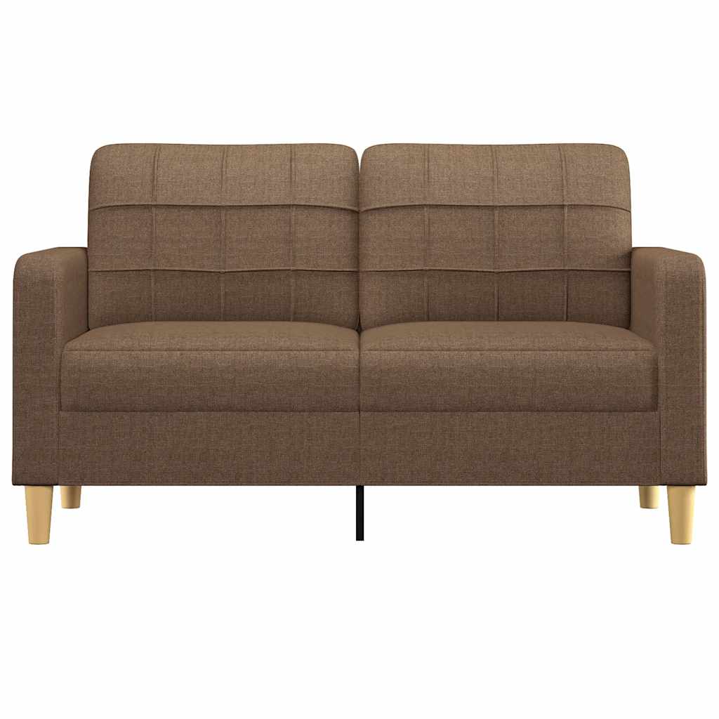 Tweezitsbank 140 cm stof bruin