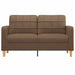 Tweezitsbank 140 cm stof bruin