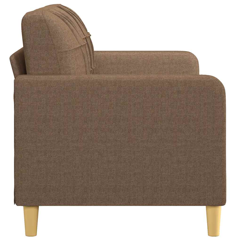 Tweezitsbank 140 cm stof bruin