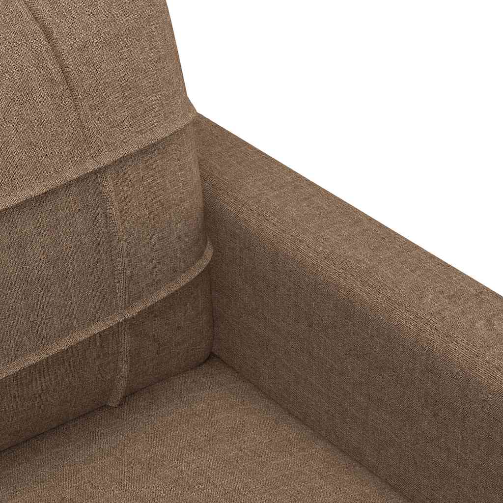 Tweezitsbank 140 cm stof bruin