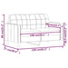 Tweezitsbank 140 cm stof wijnrood