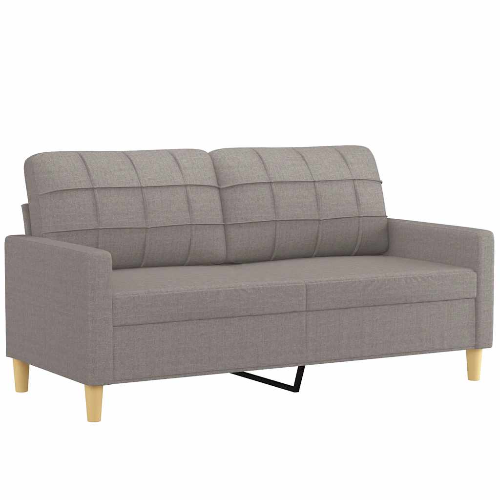 Tweezitsbank 140 cm stof taupe