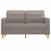 Tweezitsbank 140 cm stof taupe