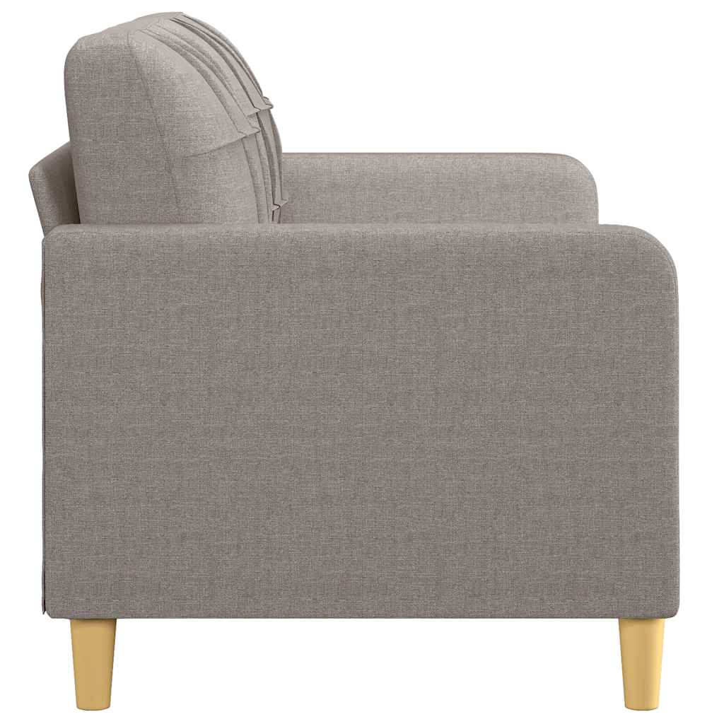 Tweezitsbank 140 cm stof taupe