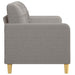 Tweezitsbank 140 cm stof taupe