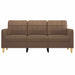 Driezitsbank 180 cm stof bruin