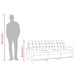 Driezitsbank 180 cm stof bruin