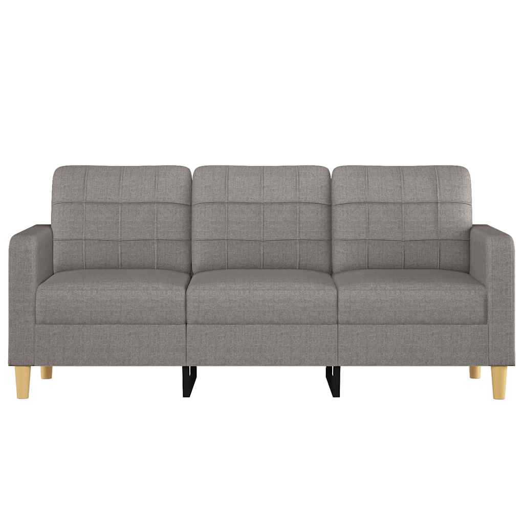 Driezitsbank 180 cm stof taupe