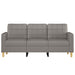 Driezitsbank 180 cm stof taupe