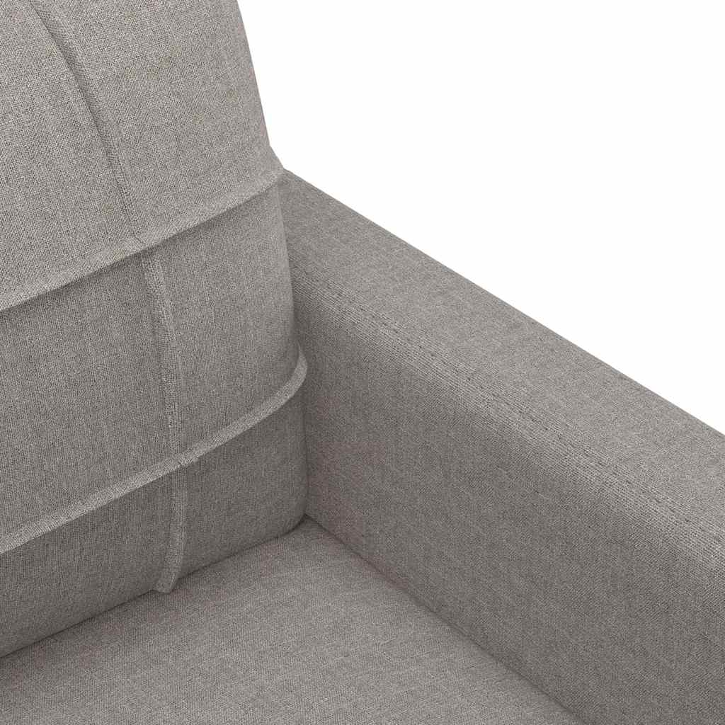 Driezitsbank 180 cm stof taupe