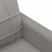 Driezitsbank 180 cm stof taupe