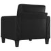Fauteuil 60 cm kunstleer zwart