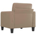 Fauteuil 60 cm kunstleer cappuccinokleurig