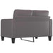 Tweezitsbank 120 cm kunstleer grijs