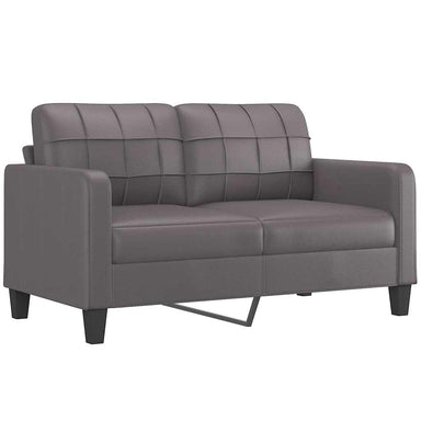 Tweezitsbank 140 cm kunstleer grijs