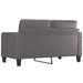 Tweezitsbank 140 cm kunstleer grijs