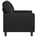 Fauteuil 60 cm kunstleer zwart