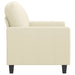 Fauteuil 60 cm kunstleer crèmekleurig