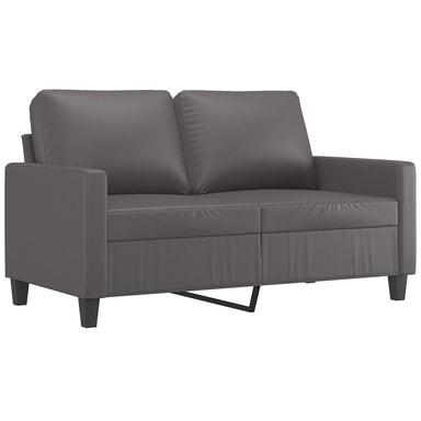 Tweezitsbank 120 cm kunstleer grijs