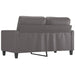 Tweezitsbank 120 cm kunstleer grijs