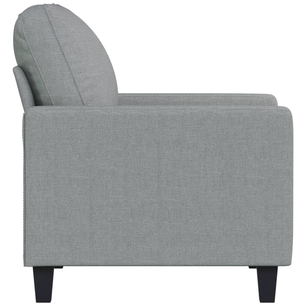 Fauteuil 60 cm stof lichtgrijs