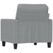 Fauteuil 60 cm stof lichtgrijs