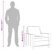 Fauteuil 60 cm stof lichtgrijs