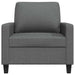 Fauteuil 60 cm stof donkergrijs