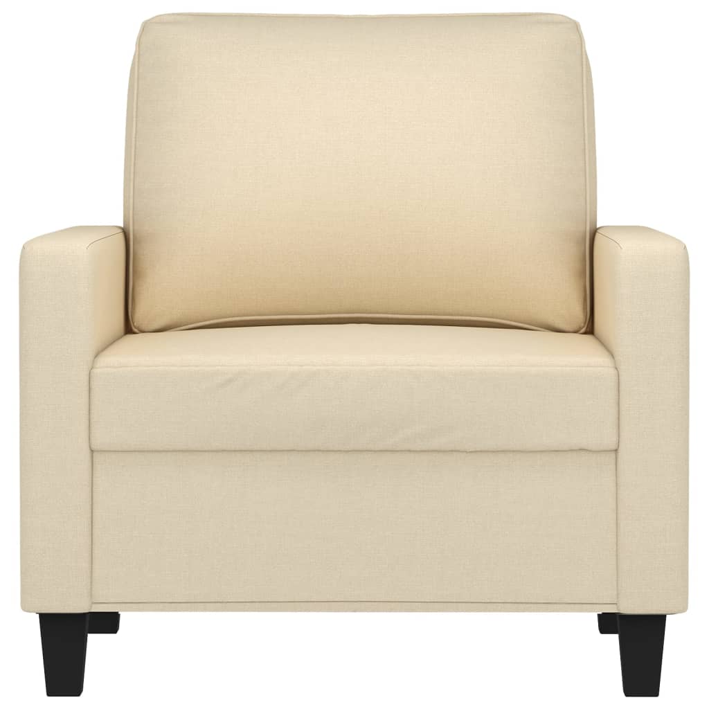 Fauteuil 60 cm stof crèmekleurig