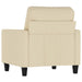Fauteuil 60 cm stof crèmekleurig