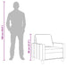 Fauteuil 60 cm stof crèmekleurig