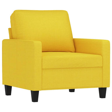 Fauteuil 60 cm stof lichtgeel