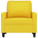 Fauteuil 60 cm stof lichtgeel