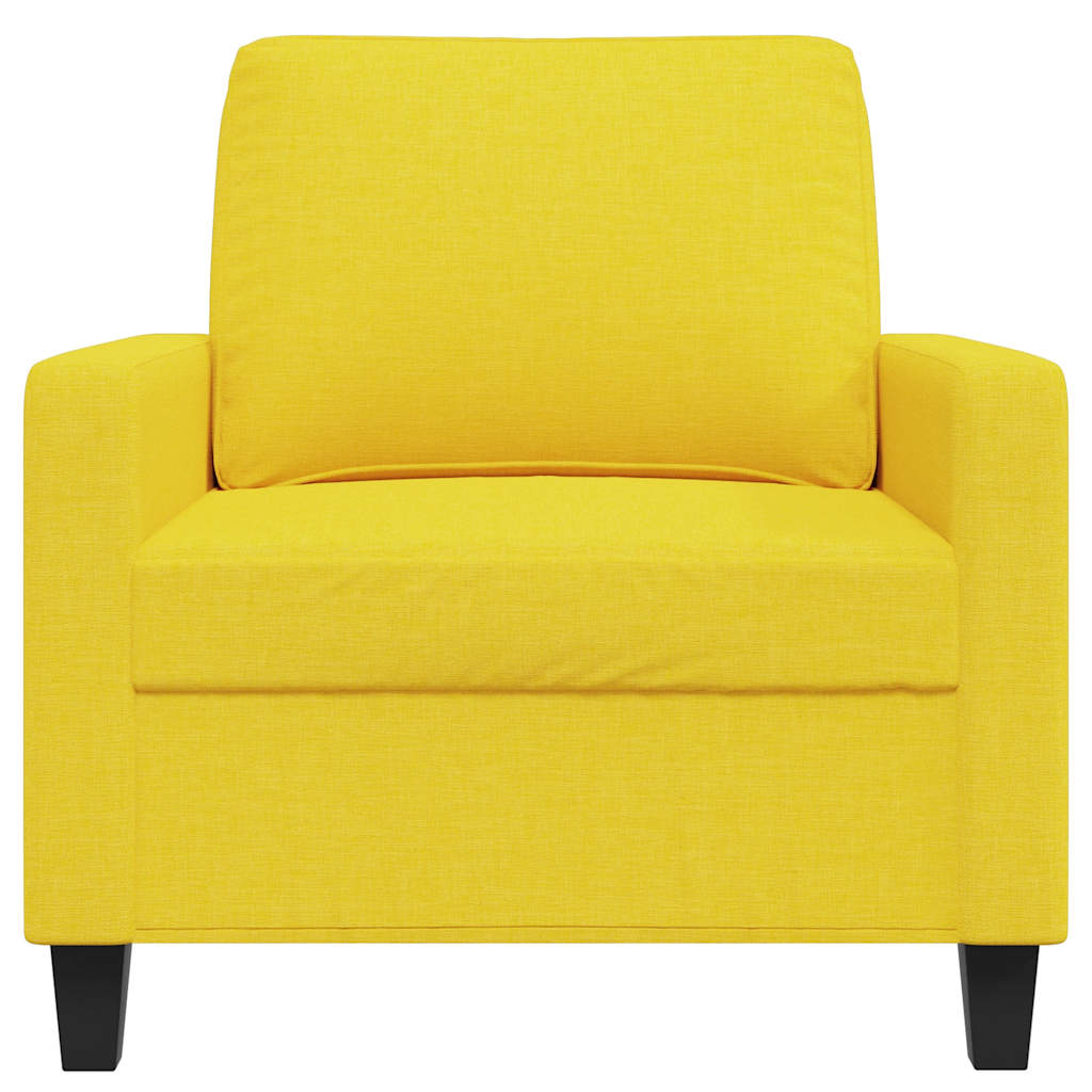 Fauteuil 60 cm stof lichtgeel