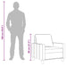 Fauteuil 60 cm stof lichtgeel