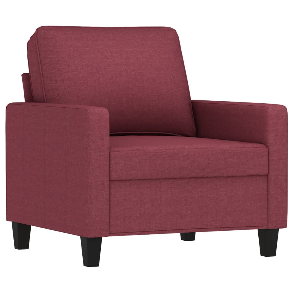 Fauteuil 60 cm stof wijnrood