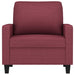Fauteuil 60 cm stof wijnrood