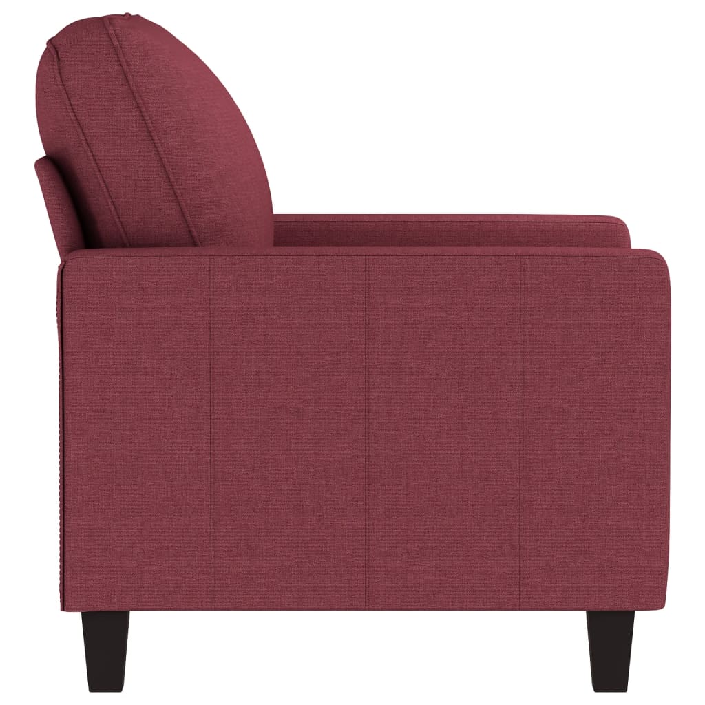 Fauteuil 60 cm stof wijnrood