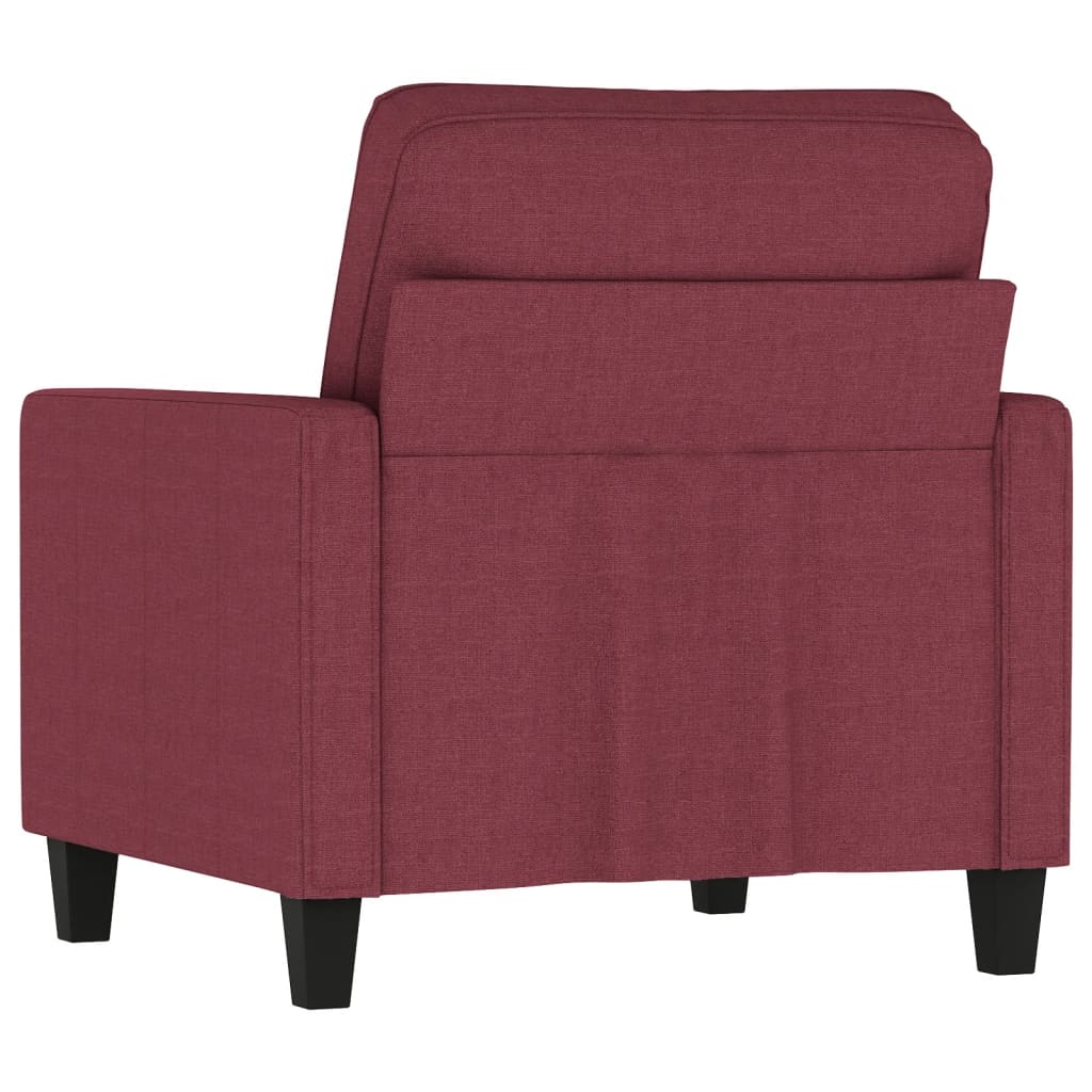 Fauteuil 60 cm stof wijnrood